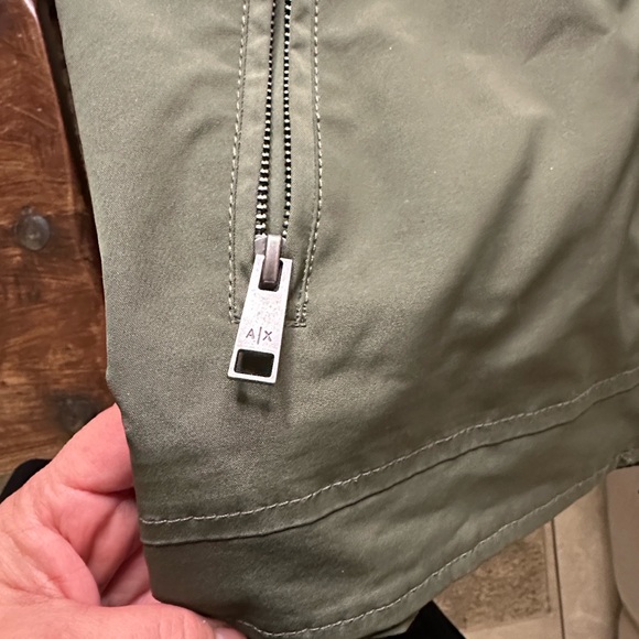 Armani Exchange Olive and Black Quilted Jacket - Picture 7 of 8